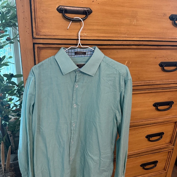 James Tattersall London Other - Men’s James Tattersall London 
Green and white Dress shirt